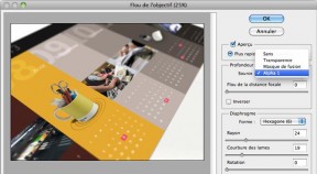 Dans Flou de l’objectif, la couche alpha servira à gérer la progressivité de l’effet.
