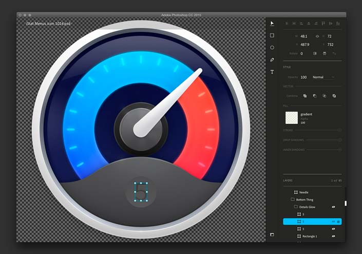 Comme d'autres nouvelles fonctions, l'espace de travail épuré de Photoshop n'est encore disponible qu'en Technology Preview... et dans la version anglaise seulement.